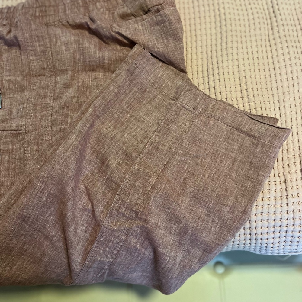 Athleta Rose Wide Leg Pants with Comfortable Fit and linen Fabric size 22 EUC - Picture 9 of 9